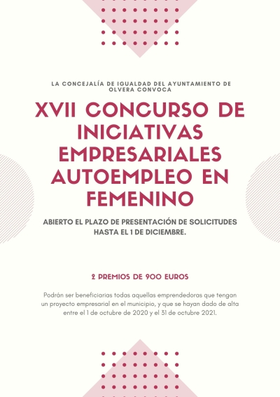 XVII Concurso de Iniciativas Empresariales Autoempleo en Femenino