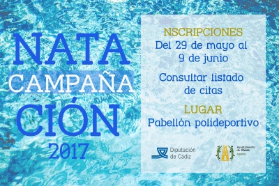 El 29 de mayo arranca el  plazo de inscripción en el programa de Natación 2017