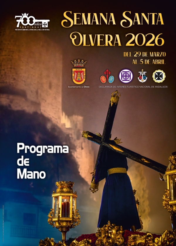 Programa de mano de la Semana Santa de Olvera